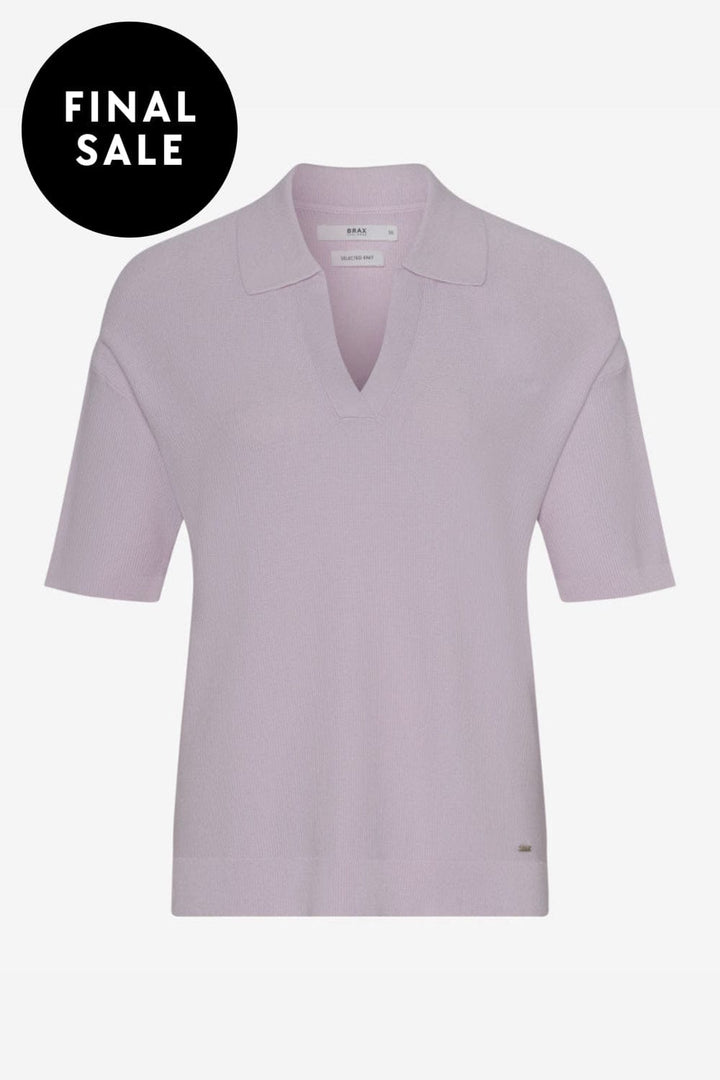 BRAX TOP LILIAN COLLAR TOP - 34-3118