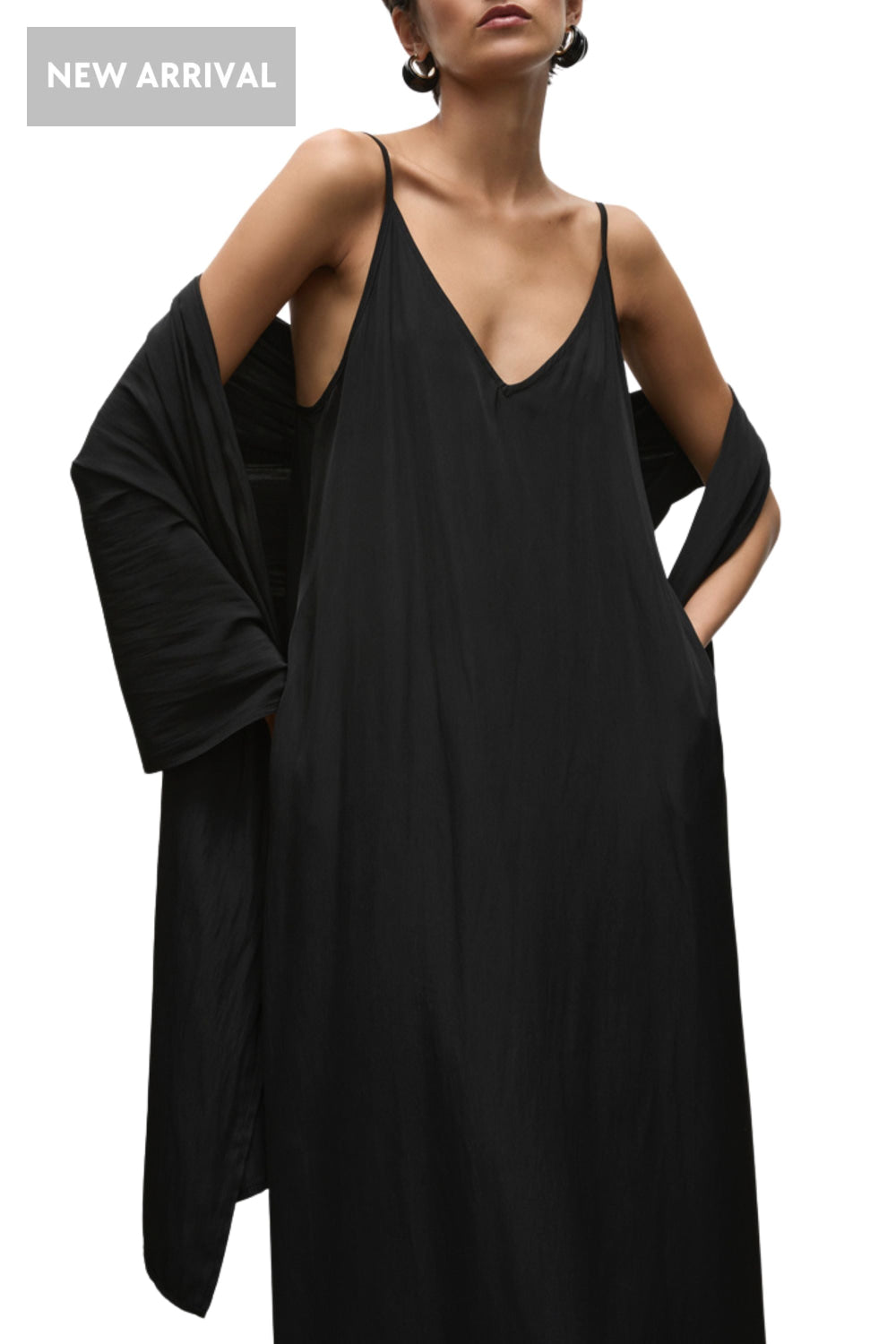 BREEZE WRAP - F676700 BLACK SCARF