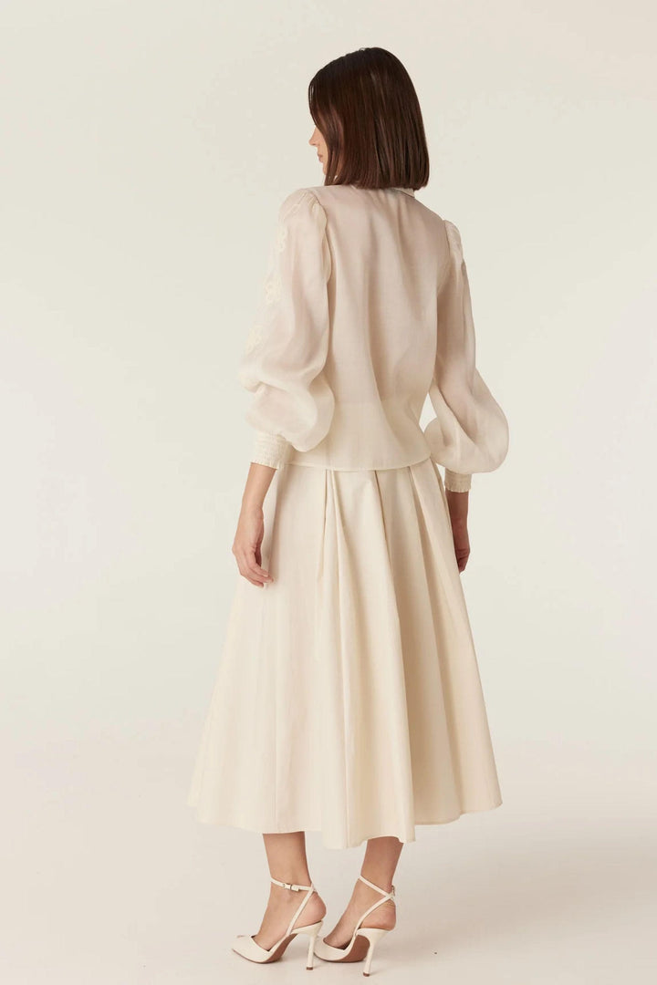 CABLE BLOUSE FAITH EMBROIDERED BLOUSE - CSS26572