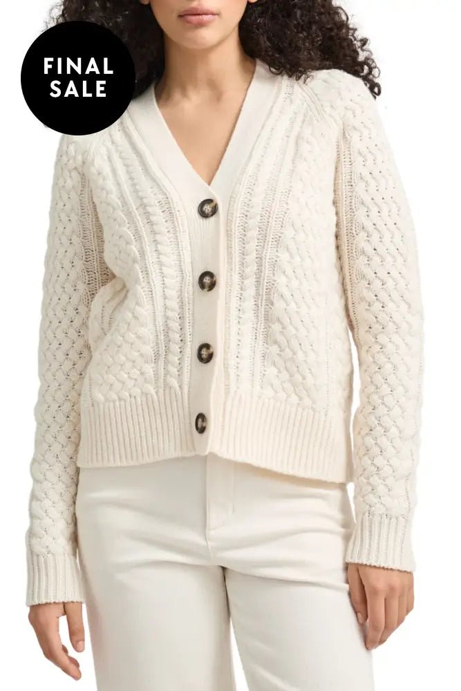 CABLE CARDIGAN - 5223 8 / IVORY CARDIGAN