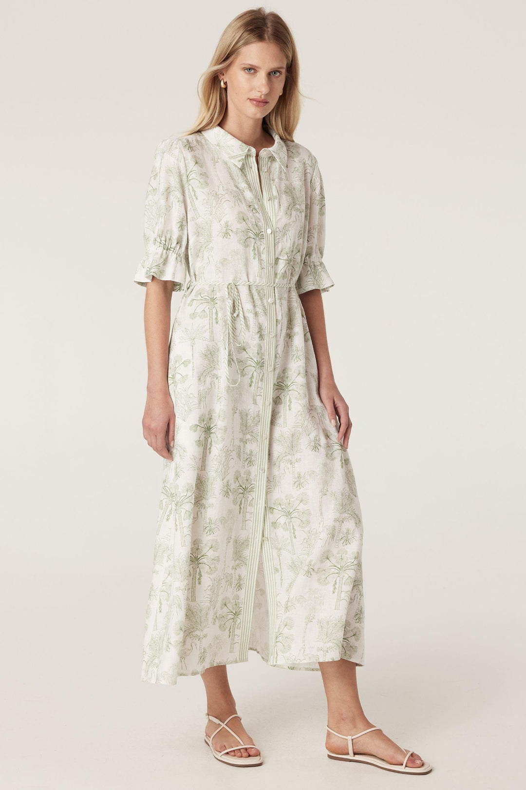 CABLE DRESS AVONDALE LINEN DRESS - CSS25356