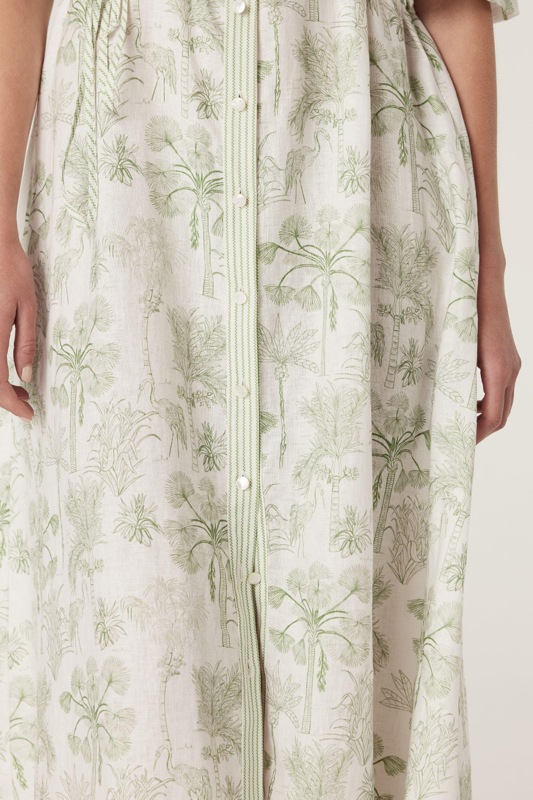 CABLE DRESS AVONDALE LINEN DRESS - CSS25356