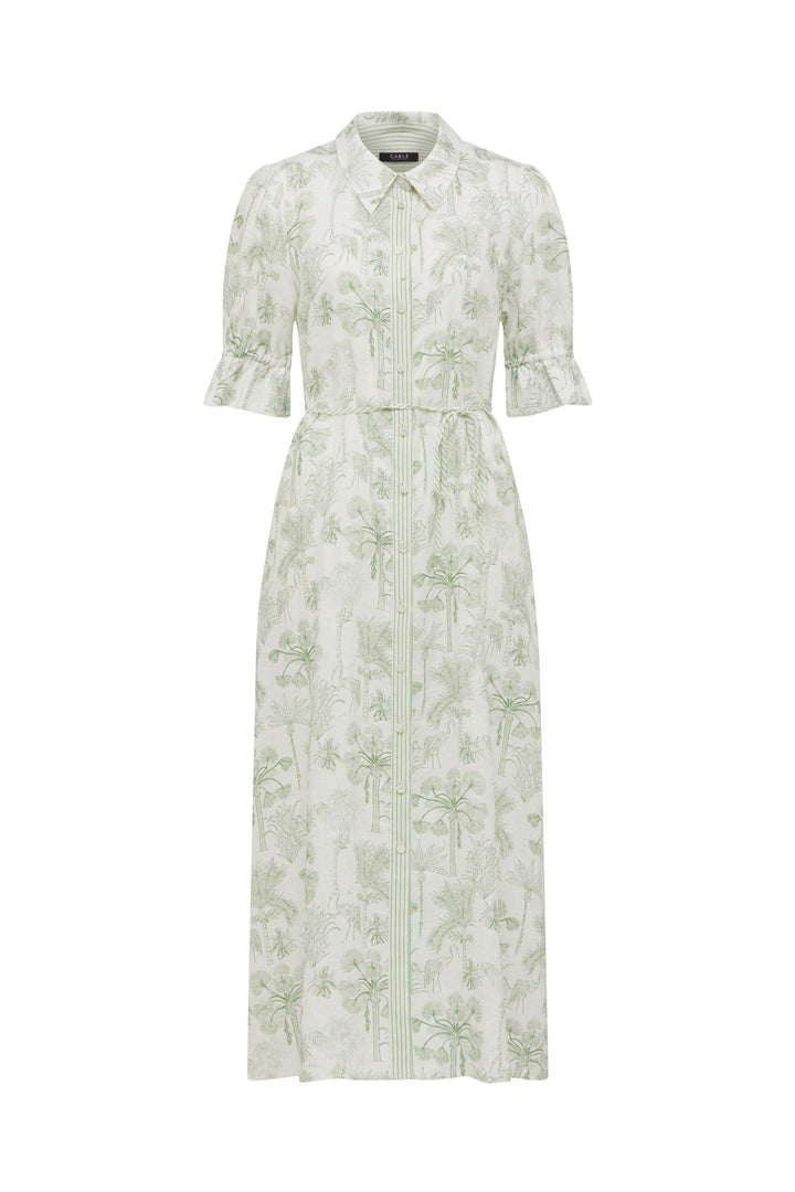 CABLE DRESS AVONDALE LINEN DRESS - CSS25356