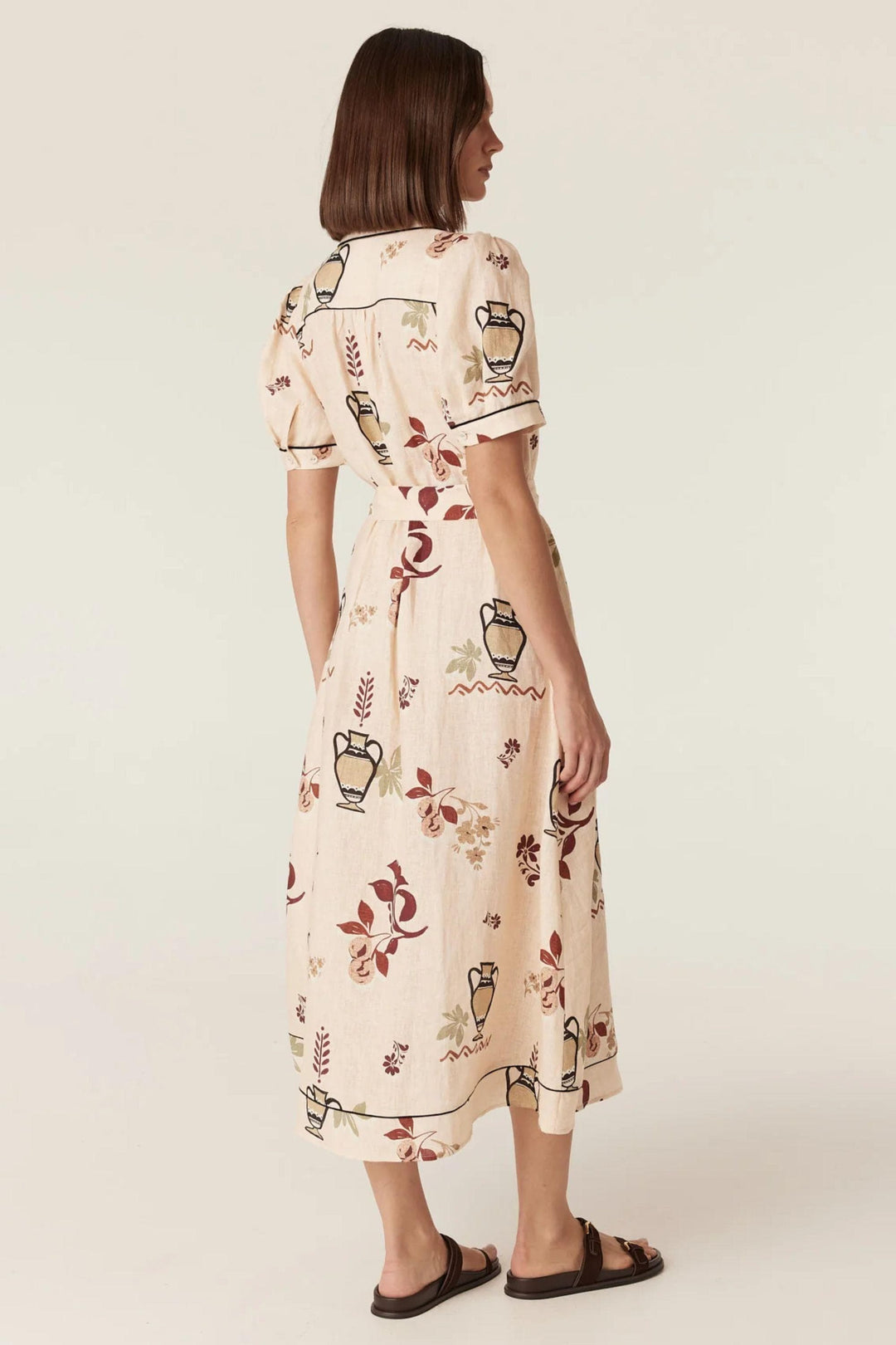 CABLE DRESS AVONDALE LINEN DRESS - CSS26598