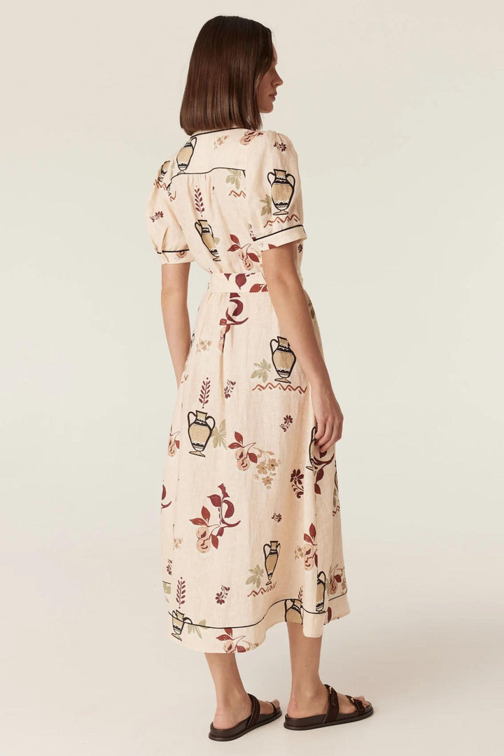 CABLE DRESS AVONDALE LINEN DRESS - CSS26598