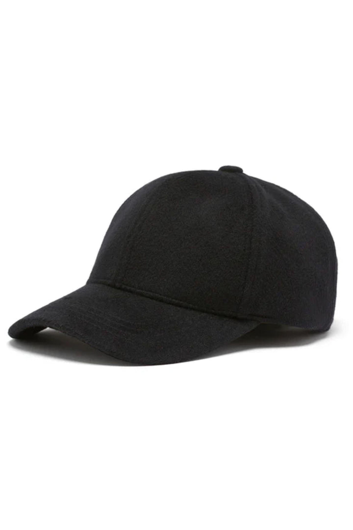 CABLE HAT BLACK WOOL CASHMERE CAP - CSC1075