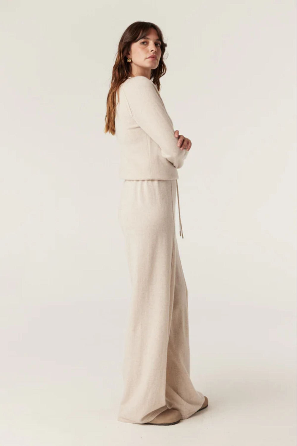 CABLE JUMPER CASHMERE CREW JUMPER - CAW25163