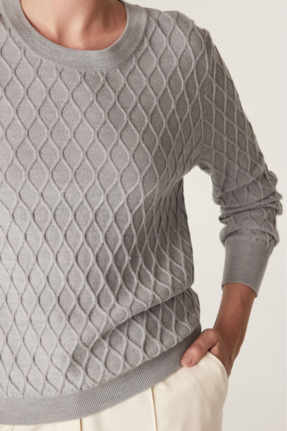 CABLE JUMPER HAMPDEN MERINO JUMPER - CSC1063
