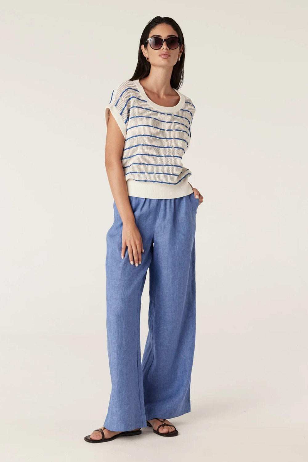 CABLE PANTS SAIL LINEN PANT - CSS25380