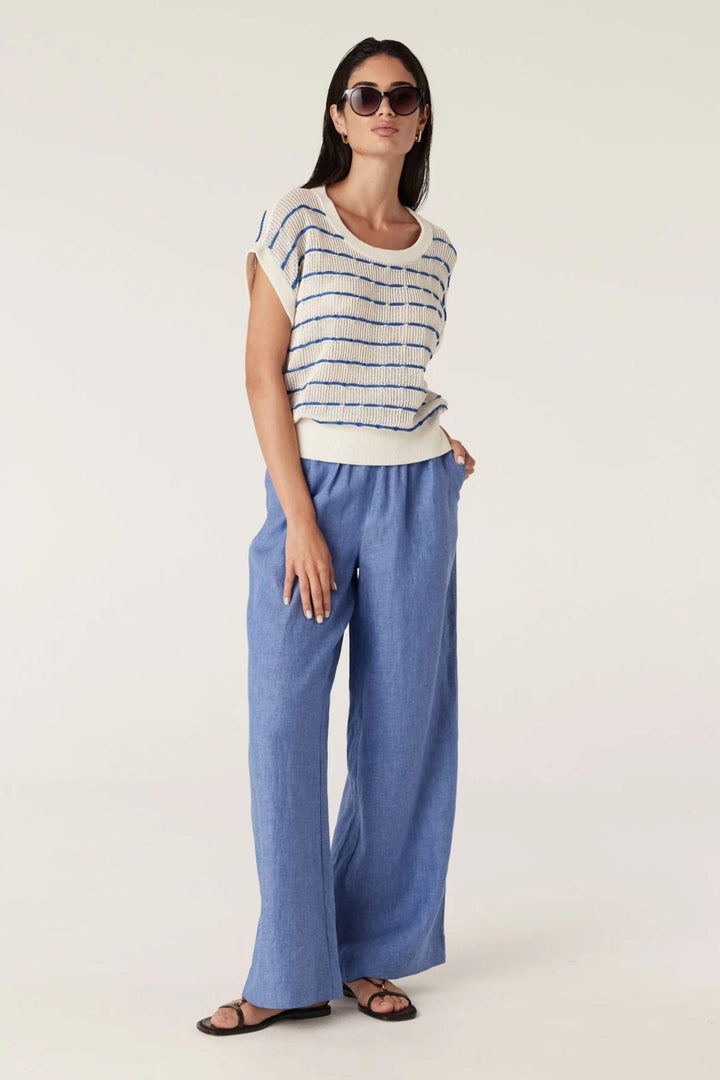 CABLE PANTS SAIL LINEN PANT - CSS25380