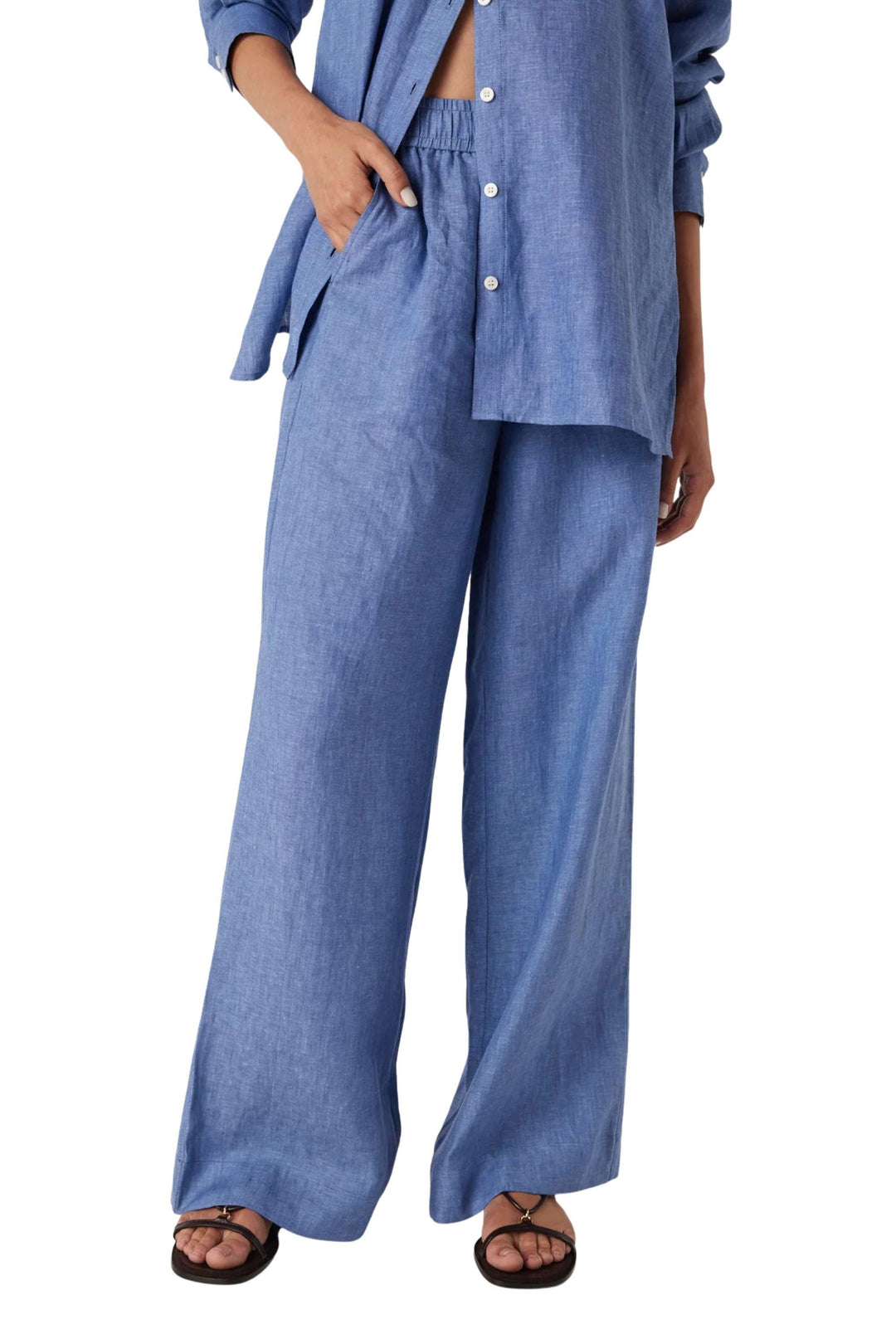 CABLE PANTS SAIL LINEN PANT - CSS25380