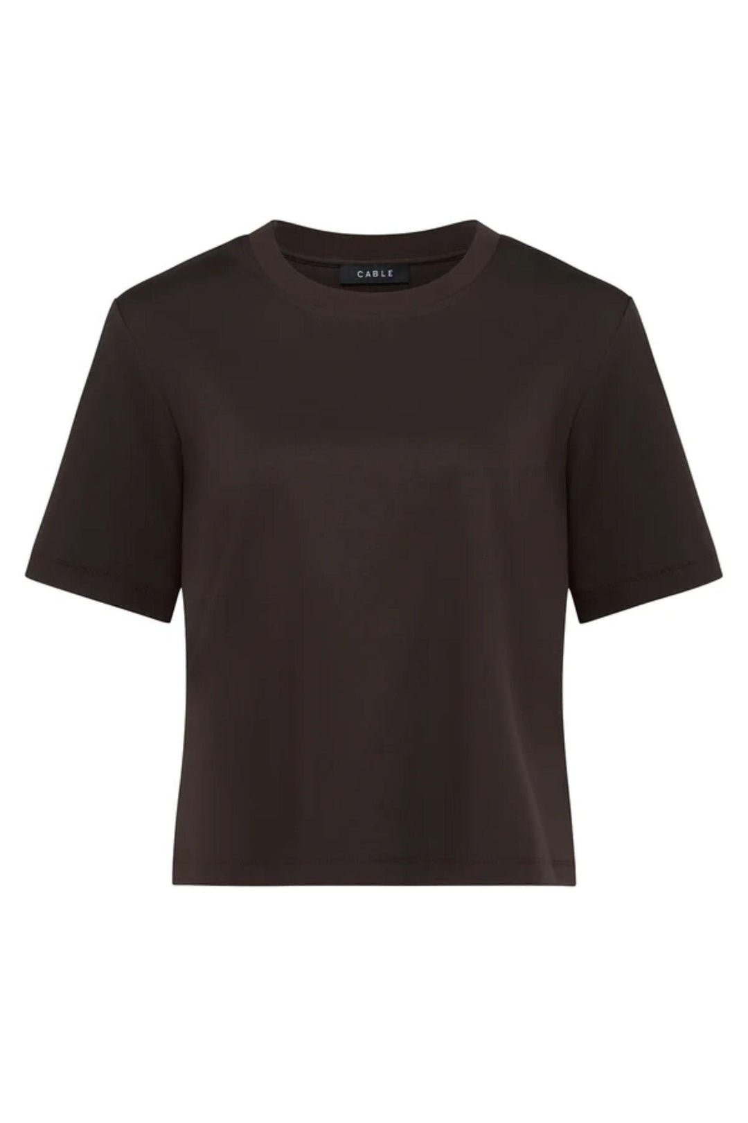 CABLE T-SHIRT 8 / ESPRESSO PIMA BOXY TEE - CAW26225