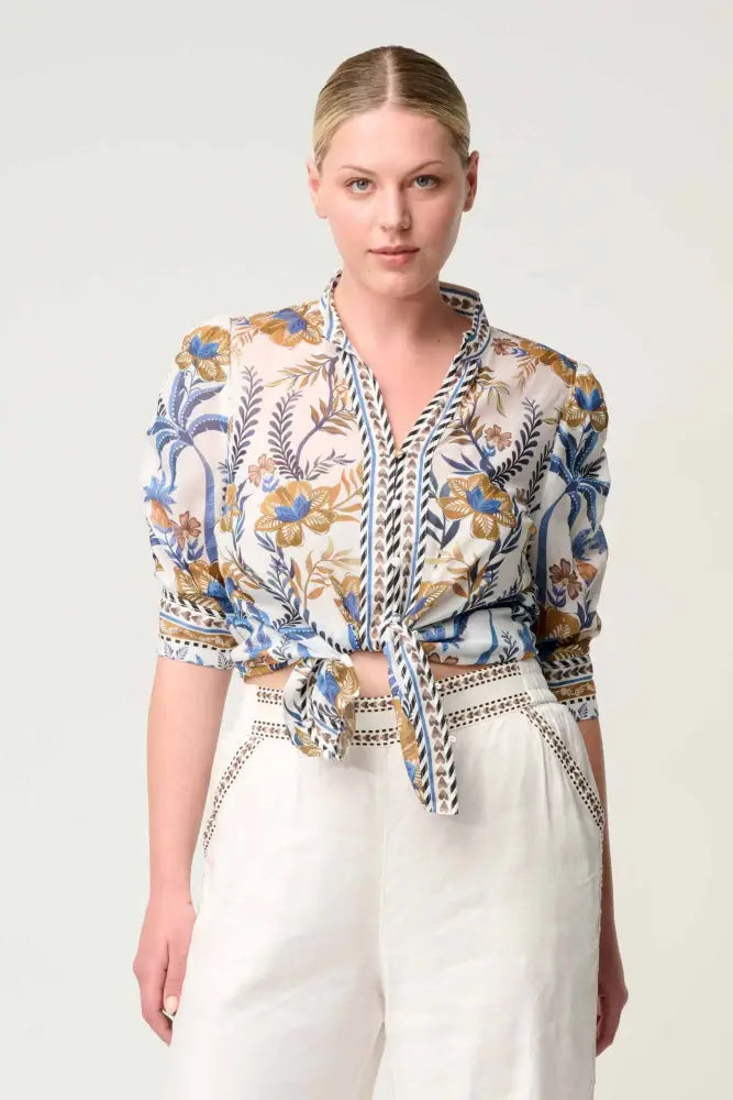CALANTHA SILK COTTON SHIRT - OW22009 SHIRT