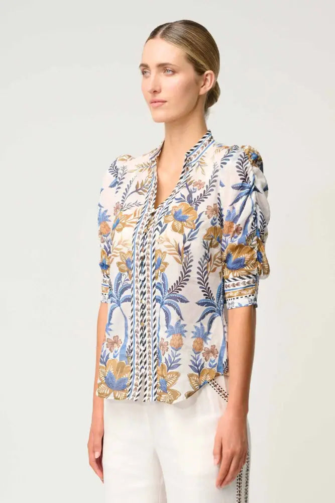 CALANTHA SILK COTTON SHIRT - OW22009 SHIRT