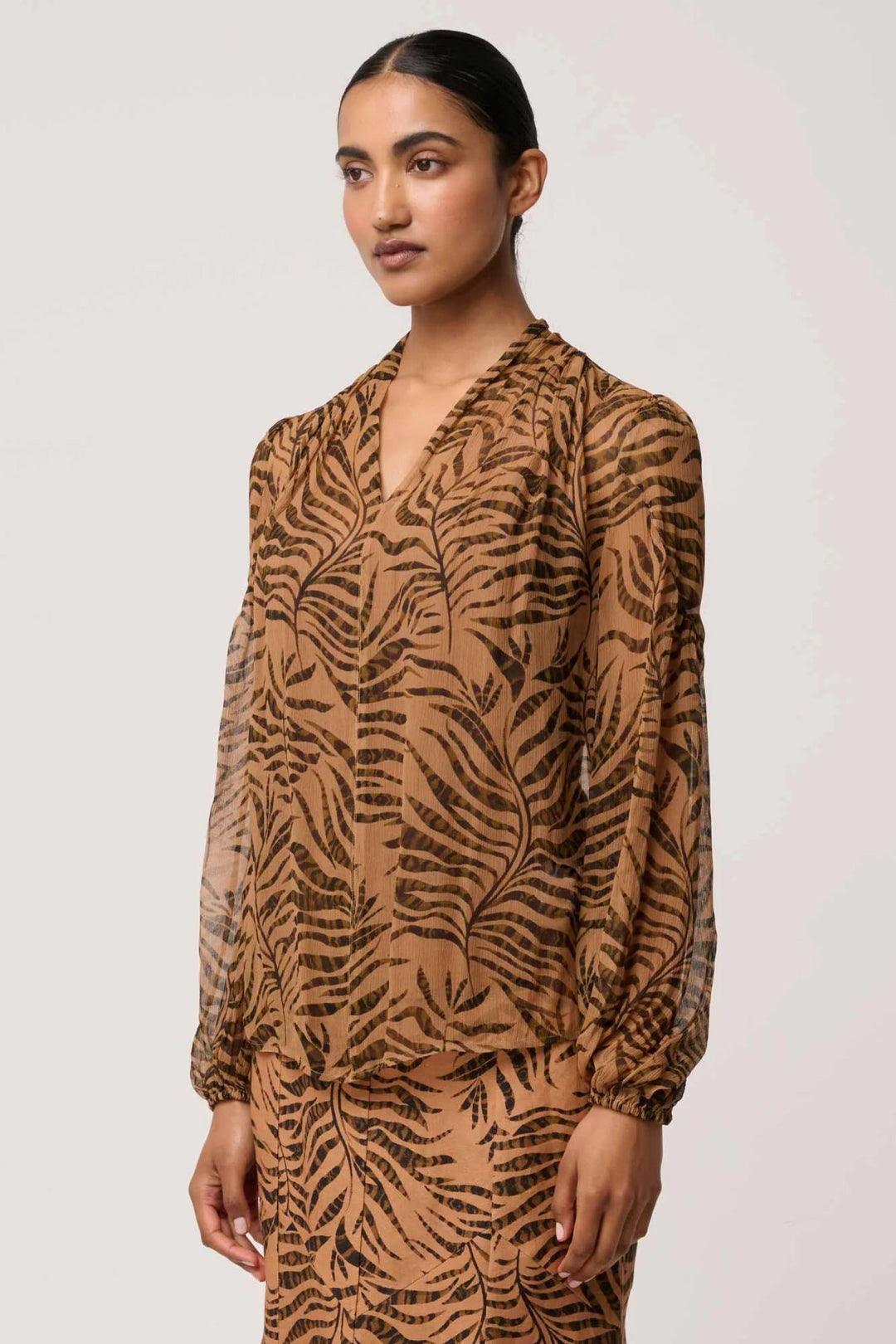 CAMILLE SHEER BLOUSE - OW22117 - BLOUSE