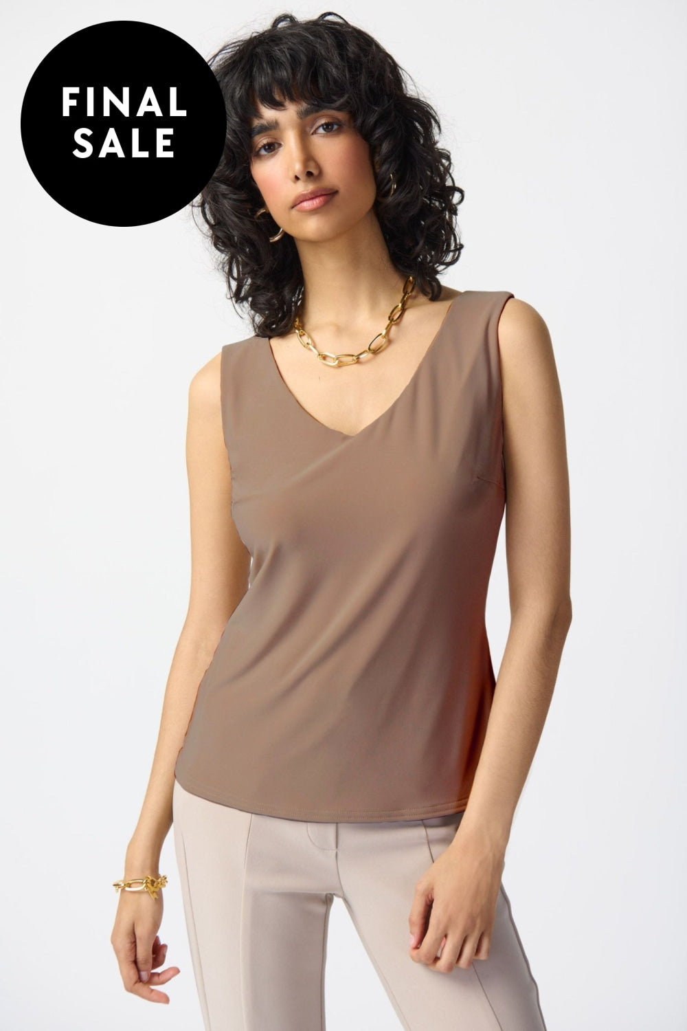 CAMISOLE - 201546JR 8 / LATTE TANK TOP