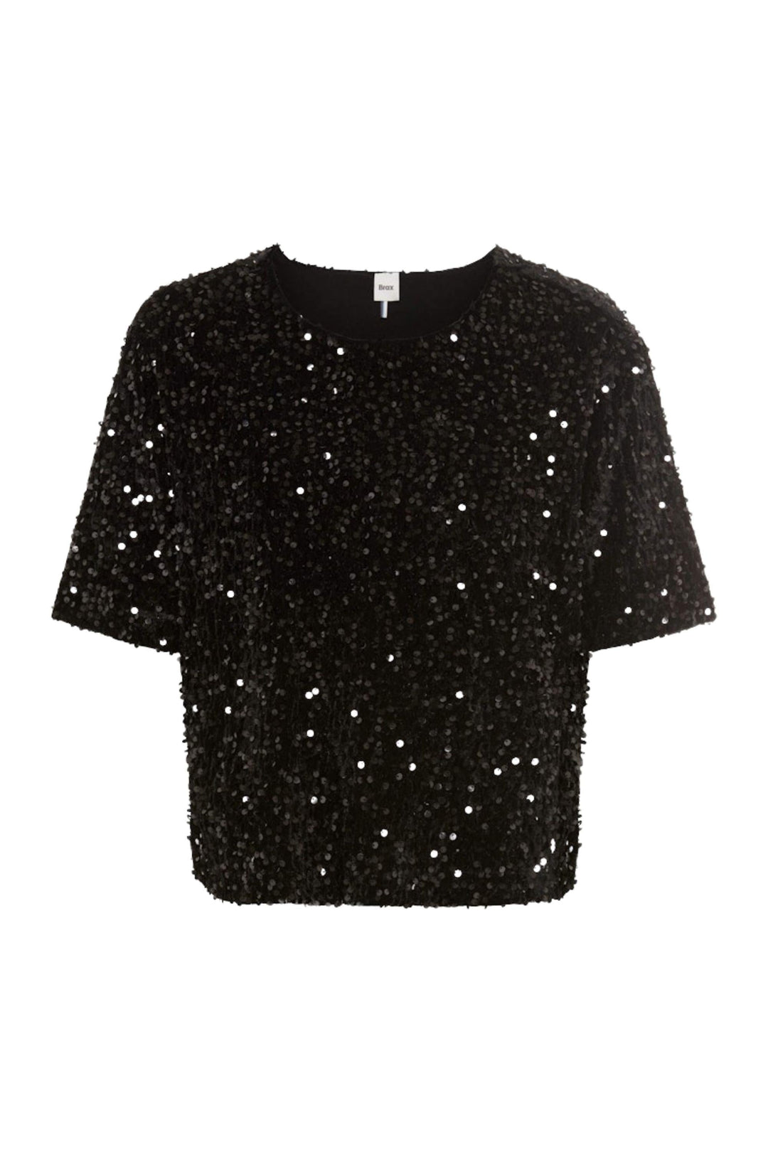 CARA SEQUIN TEE - 37-3858 - 8 / BLACK - TOP