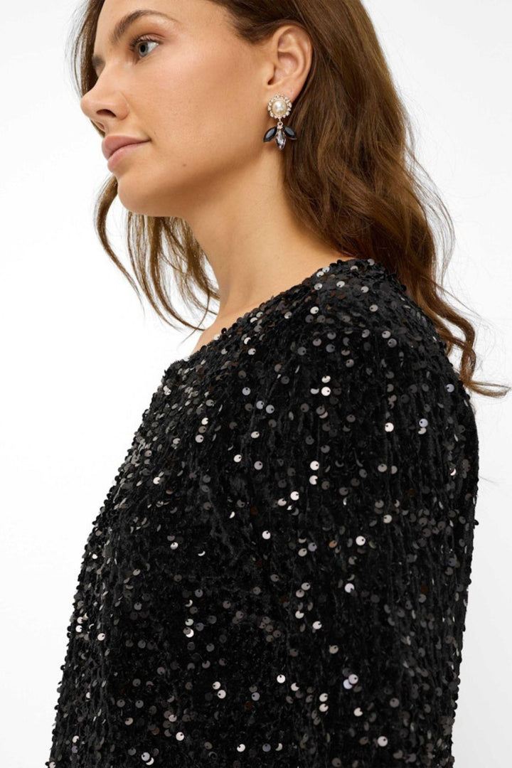 CARA SEQUIN TEE - 37-3858 - TOP