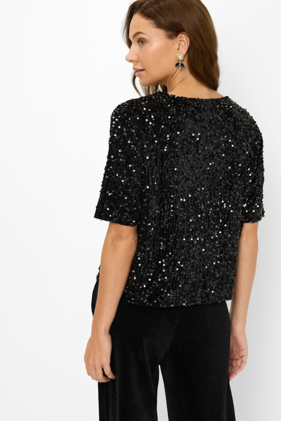 CARA SEQUIN TEE - 37-3858 - TOP