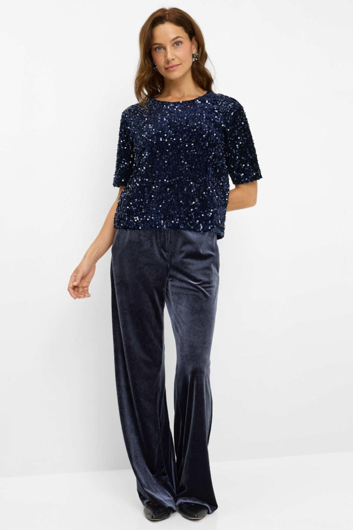CARA SEQUIN TEE - 37-3858 - TOP