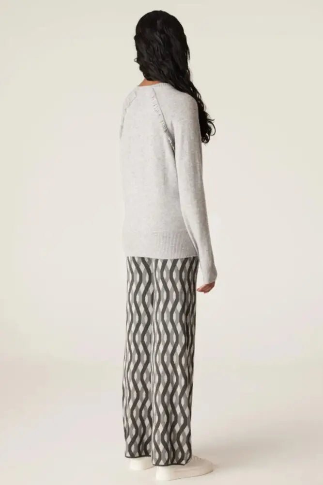 CASHWOOL FRINGE JUMPER - CAW24174 JUMPER