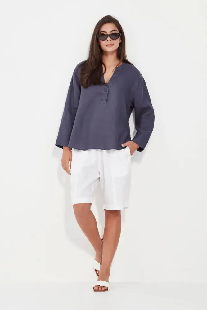 CASSIE TOP - 9755BR BLOUSE