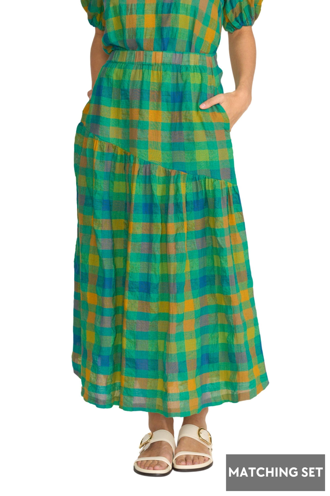 FOIL SKIRT CHECKMATE SKIRT - FO8340
