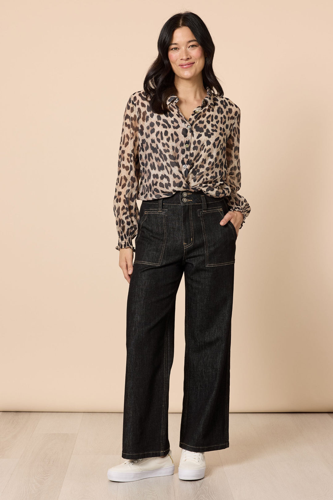 CHEETAH PRINT SHIRT - 48815GS - SHIRT