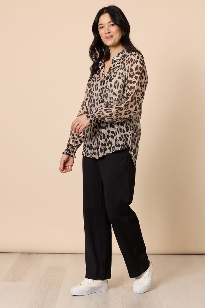 CHEETAH PRINT SHIRT - 48815GS - SHIRT