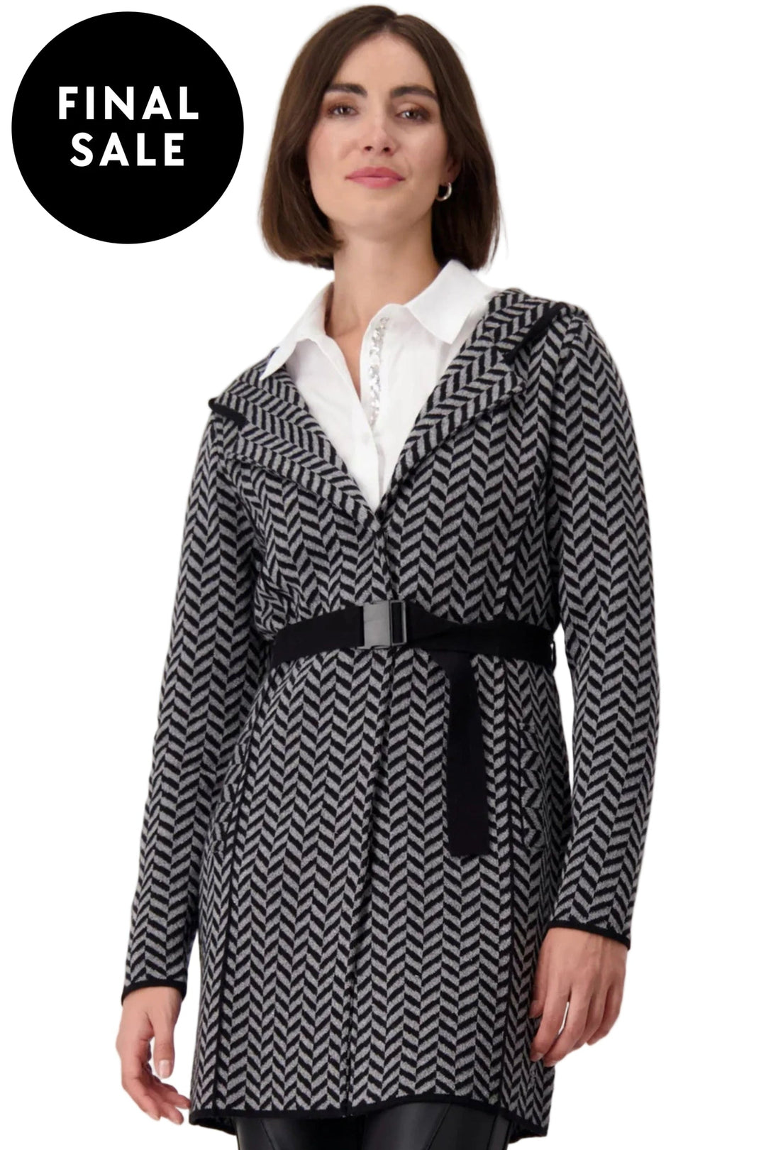 MONARI JACKET CHEVRON COAT - 807818MNR