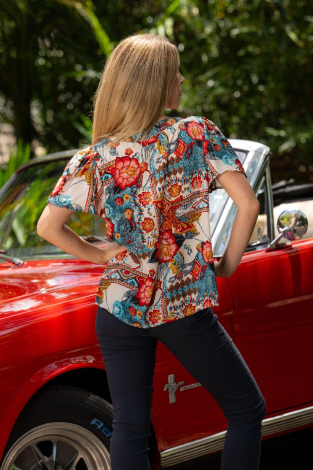 CIENNA BLOUSE MARGOT FLARE SLV BLOUSE - TOP-49-MGO