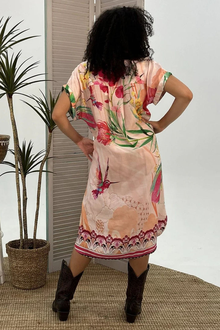 CIENNA DRESS WILD WATTLE DRESDEN DRESS - LDR-1807-WWT