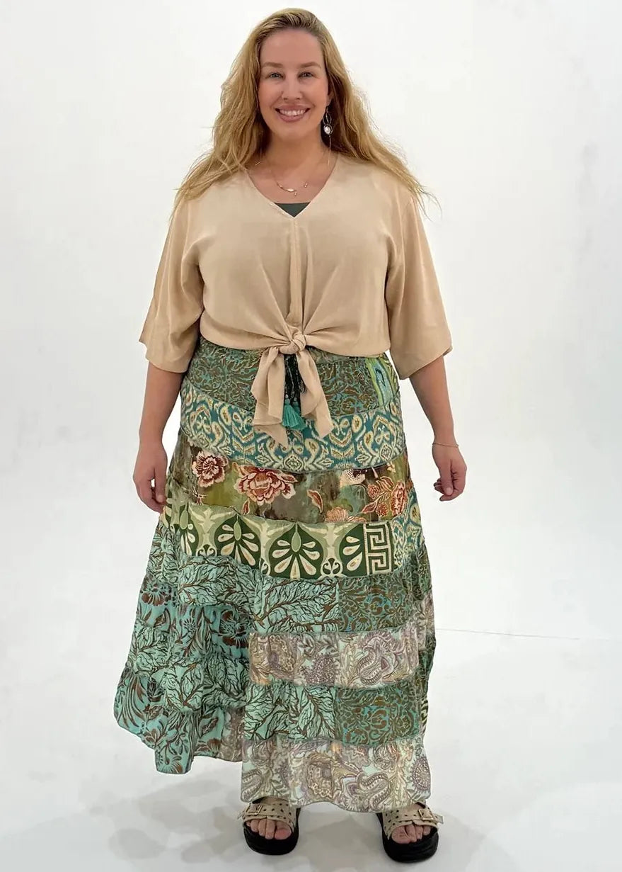 CIENNA SKIRT STEVIE SKIRT - SKT-14192-GRN