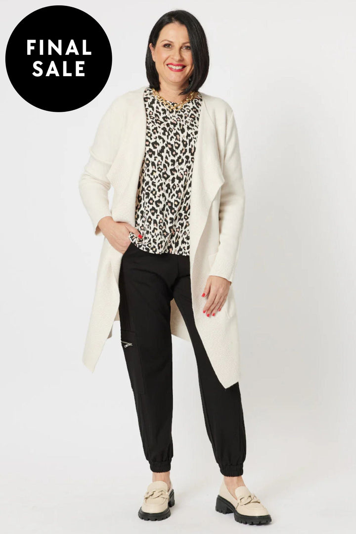 CLARITY TOP ANIMAL PRINT L/S TOP - 44731C