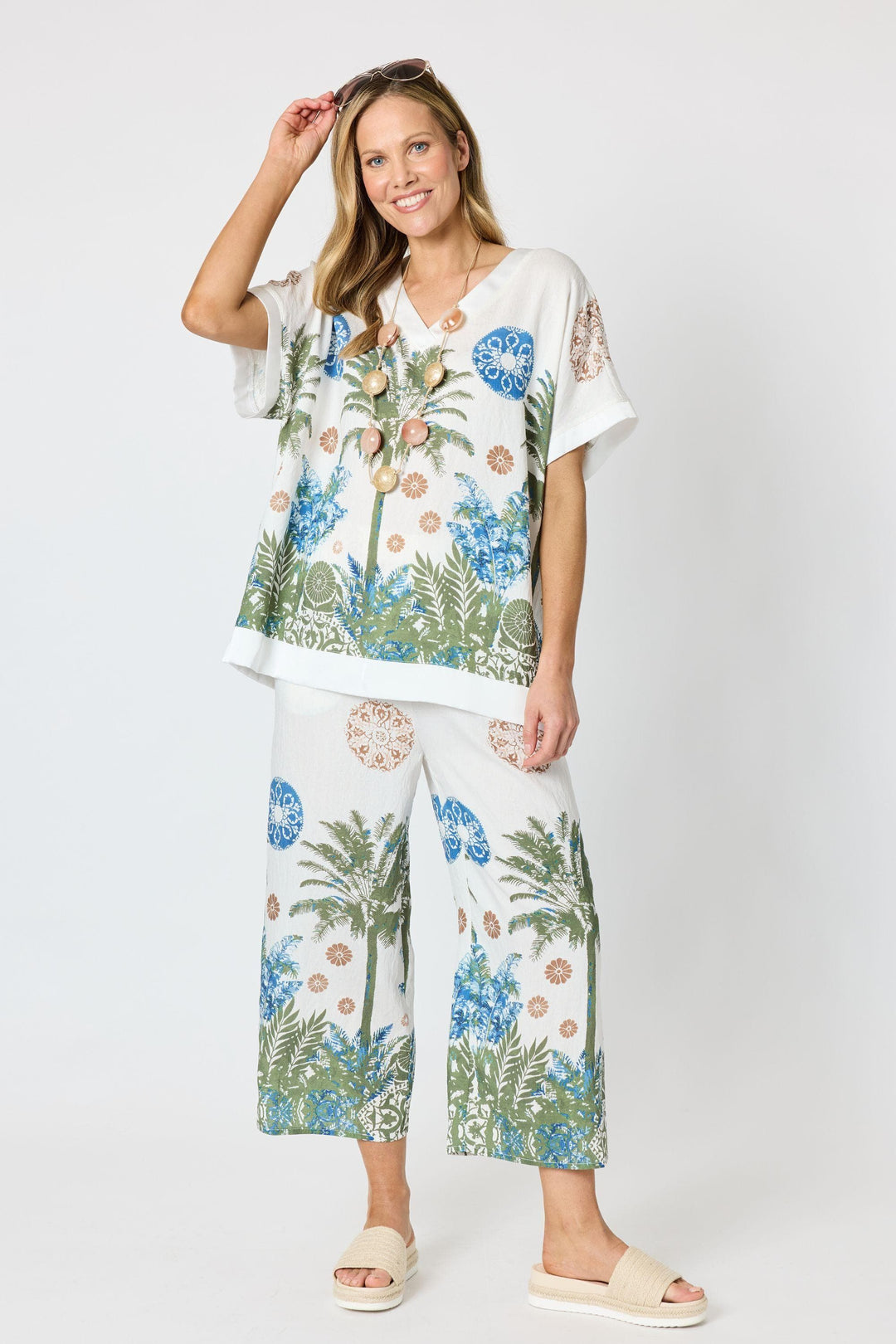 CLARITY TOP ESCAPE PRINT TOP - 49777C