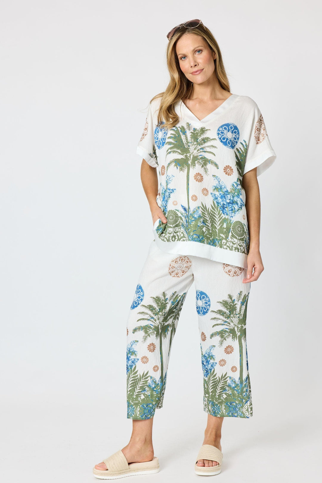 CLARITY TOP ESCAPE PRINT TOP - 49777C