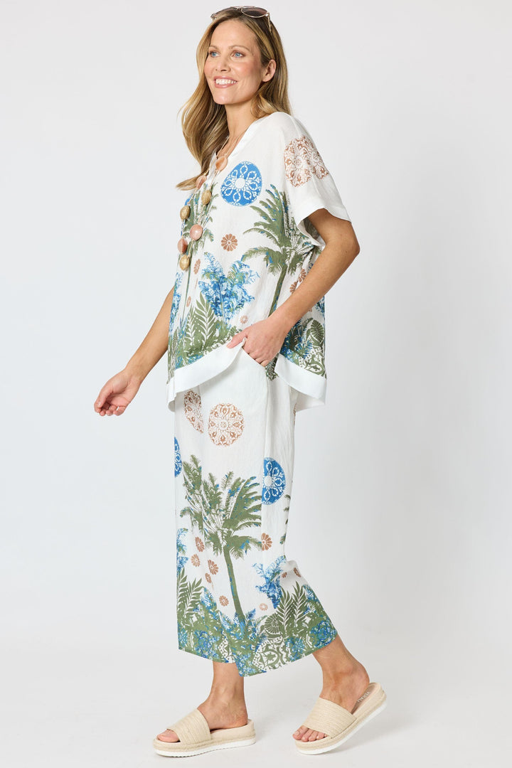 CLARITY TOP ESCAPE PRINT TOP - 49777C