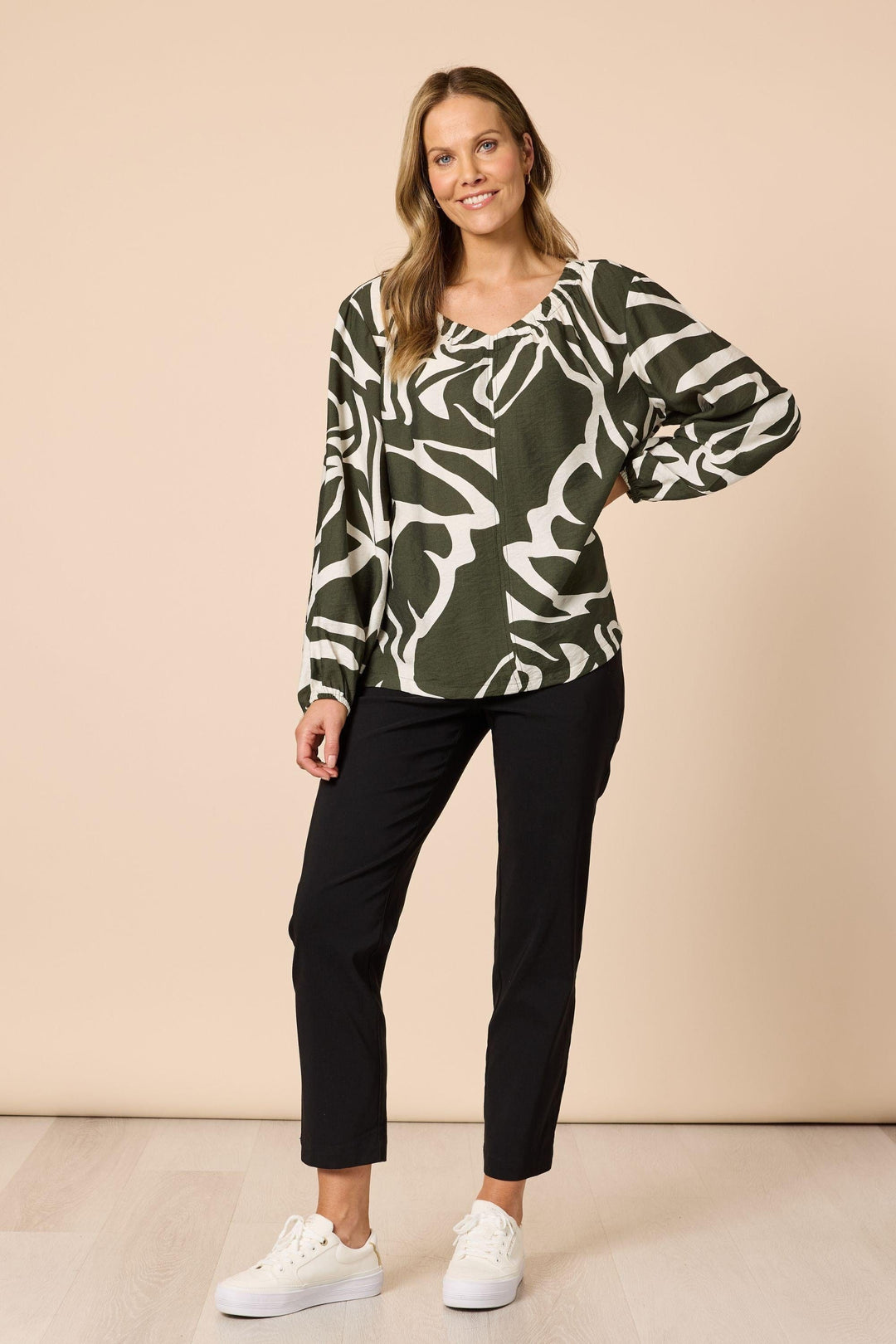 CLARITY TOP LYON PRINT TOP - 49202C
