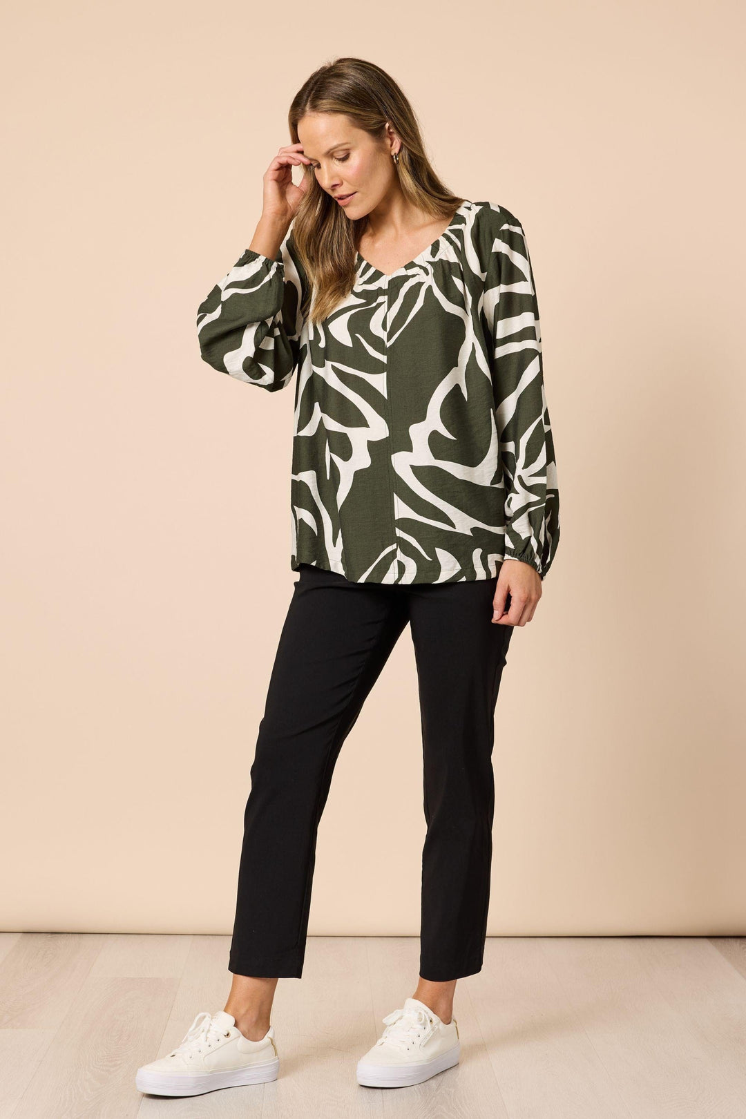 CLARITY TOP LYON PRINT TOP - 49202C