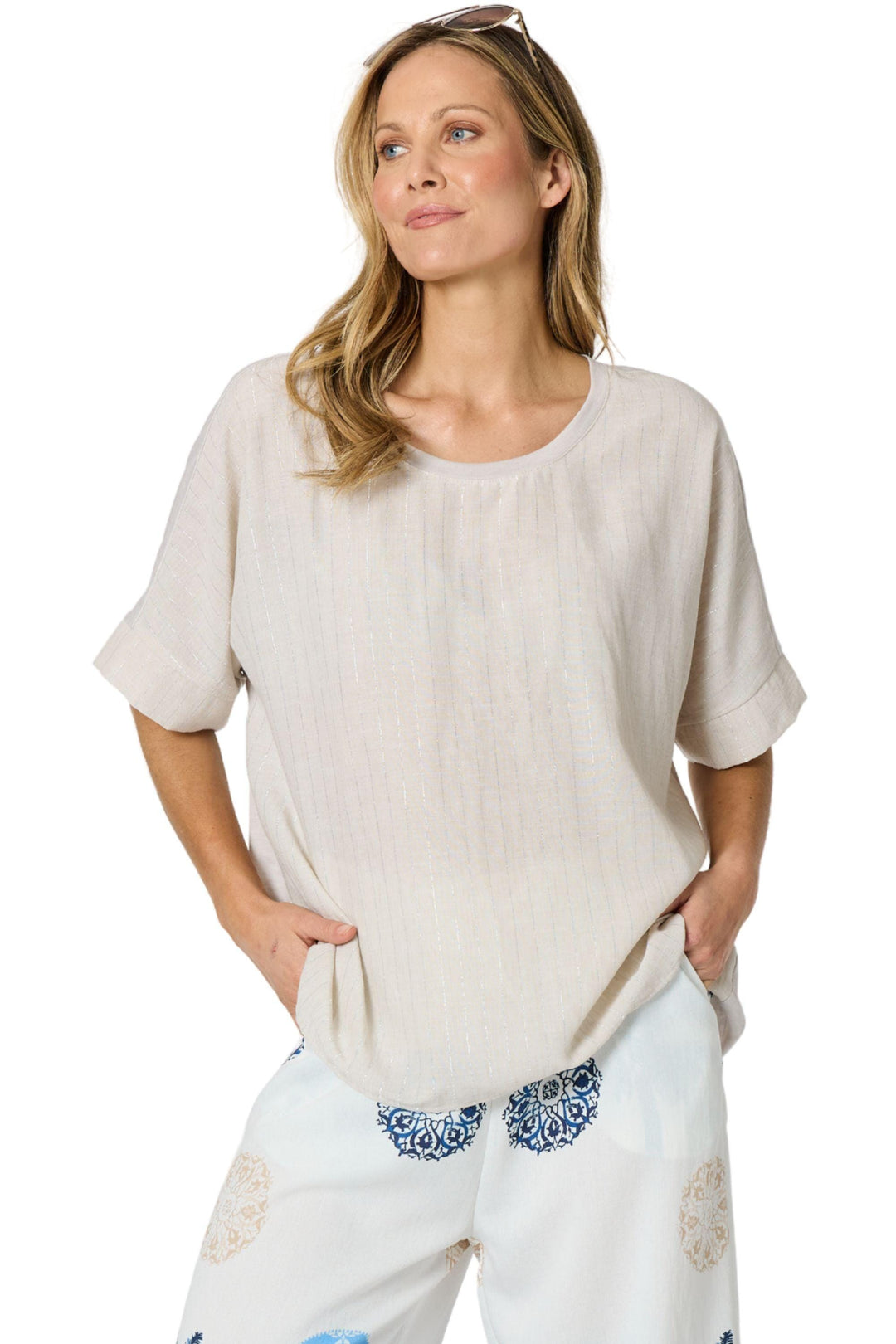 CLARITY TOP RIVIERA RELAXED TOP - 49615C
