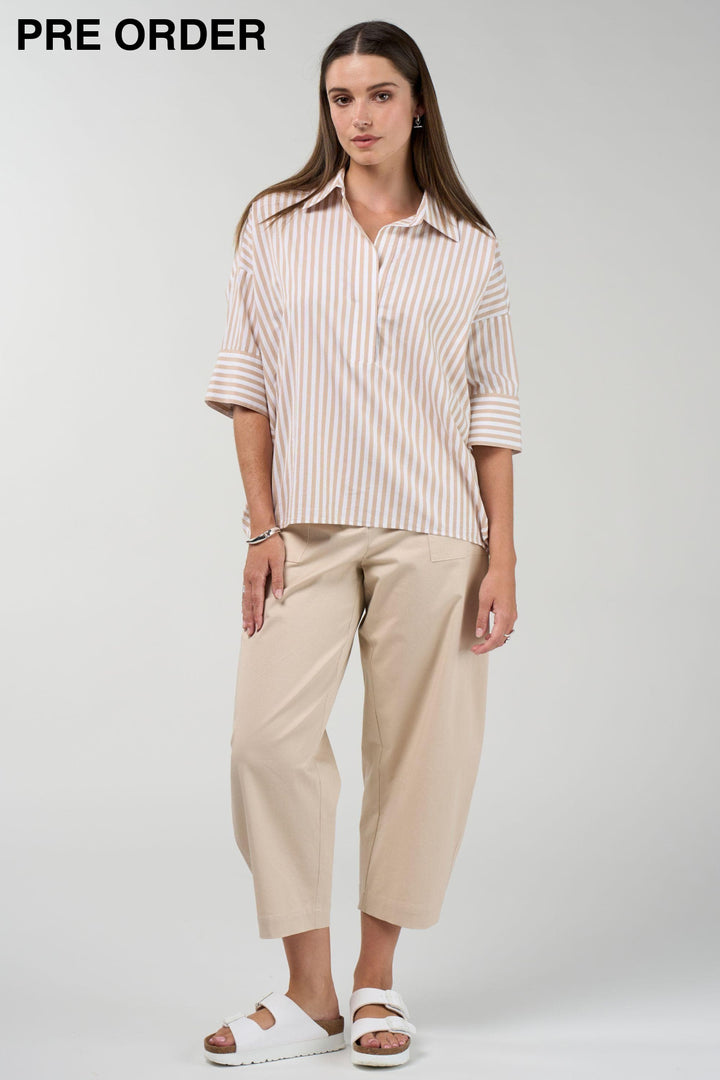 MADLY SWEETLY SHIRT CONNECT STRIPE SHIRT - MS1966