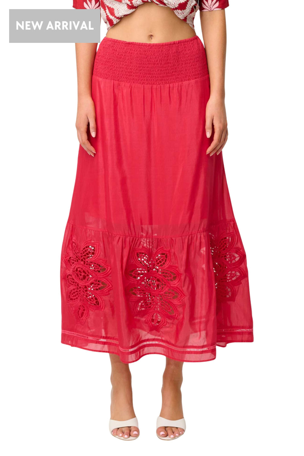 CORDELIA SHIRRED WAIST SKIRT - OW61901 SKIRT