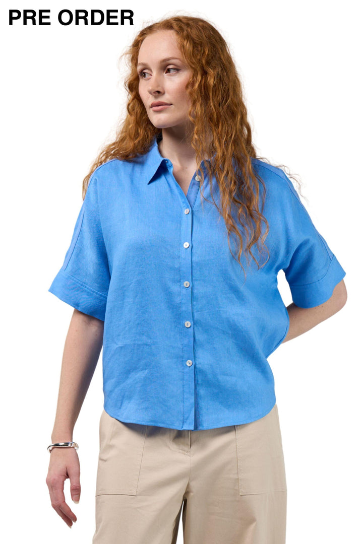 MADLY SWEETLY SHIRT CORNFLOWER / 8 COVE SHIRT - MS1952