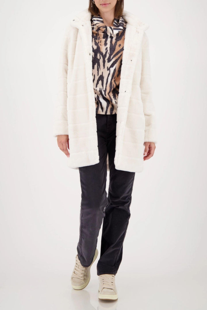 MONARI TOP COWL NECK ANIMAL TOP - 809334MNR