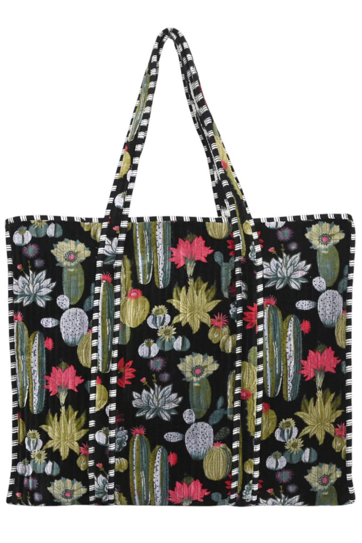 CYC TOTES BAG BLACK CACTUS VELVET TOTE - VTCAP00
