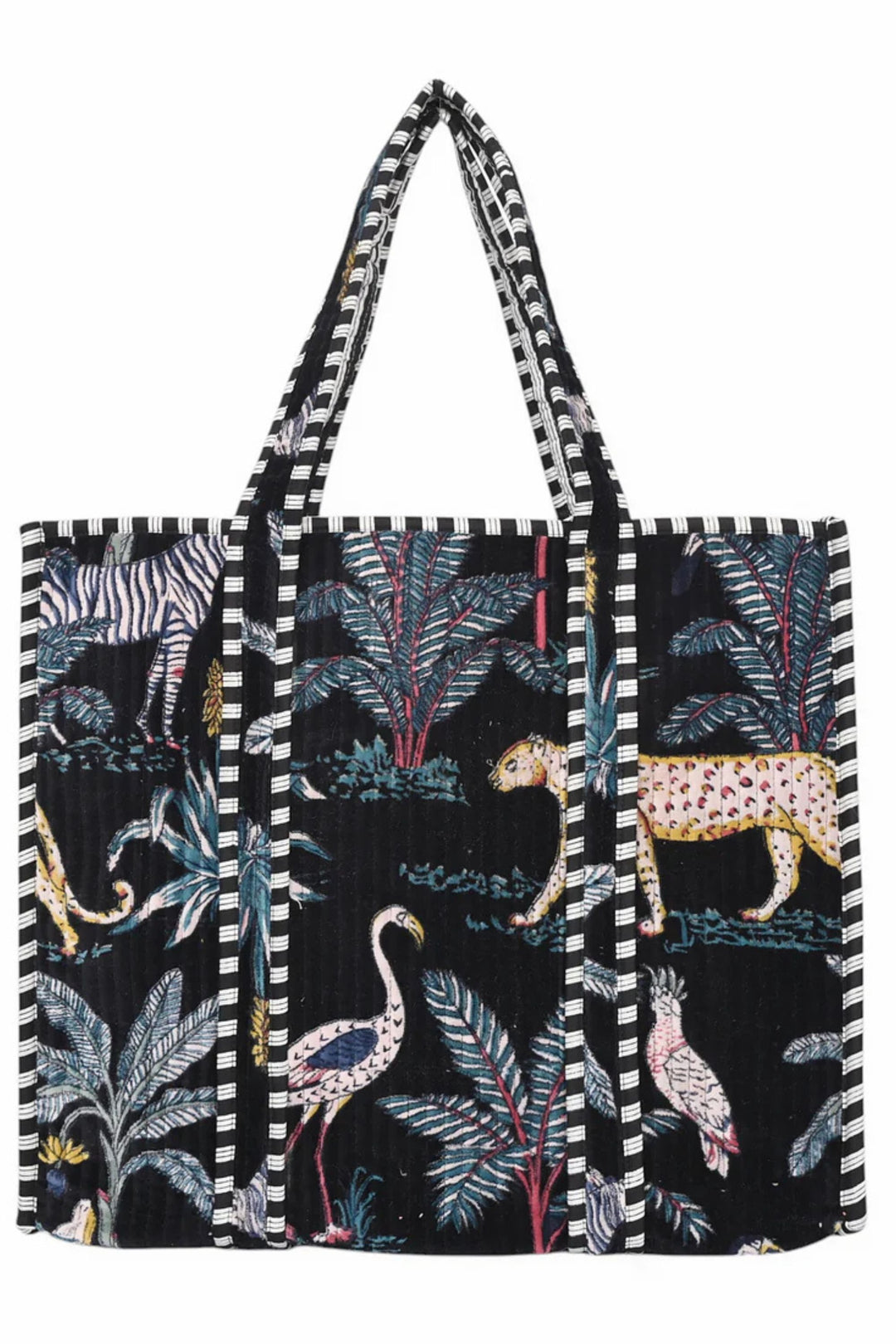 CYC TOTES BAG BLACK JUNGLE VELVET TOTE - VTJP000