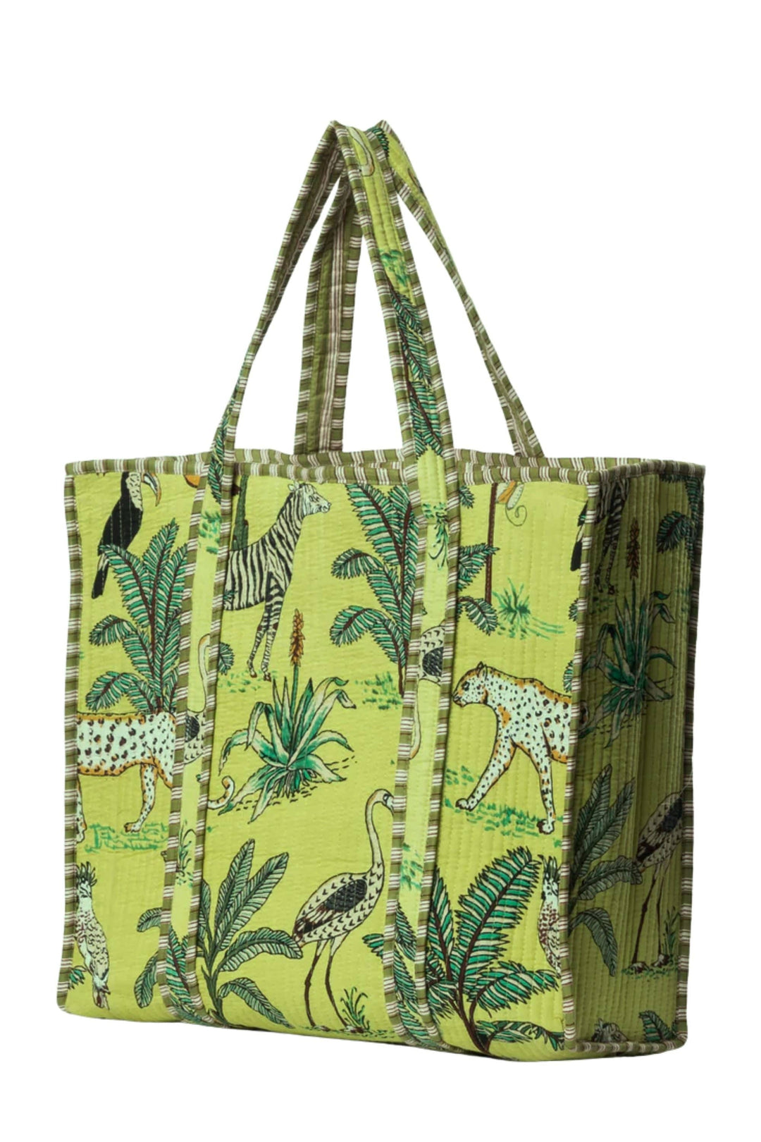 CYC TOTES BAG GREEN JUNGLE COTTON TOTE - CTJP000