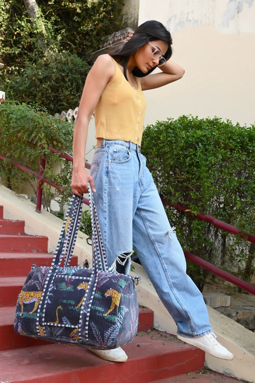 CYC TOTES BAG JUNGLE VELVET WEEKENDER - WVJP000
