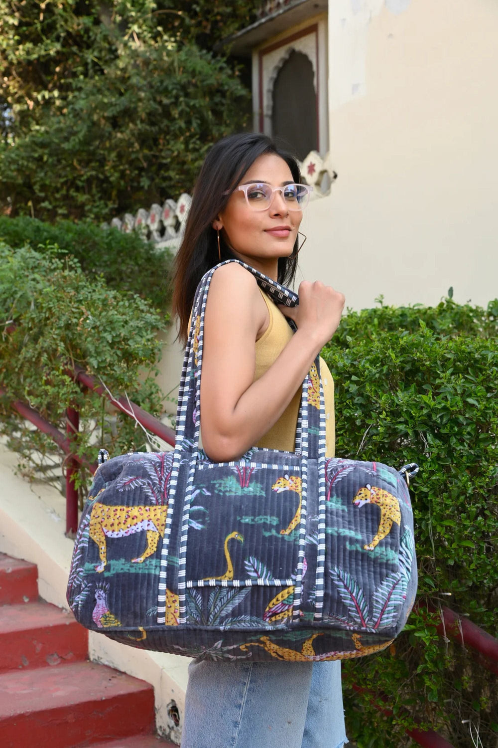 CYC TOTES BAG JUNGLE VELVET WEEKENDER - WVJP000