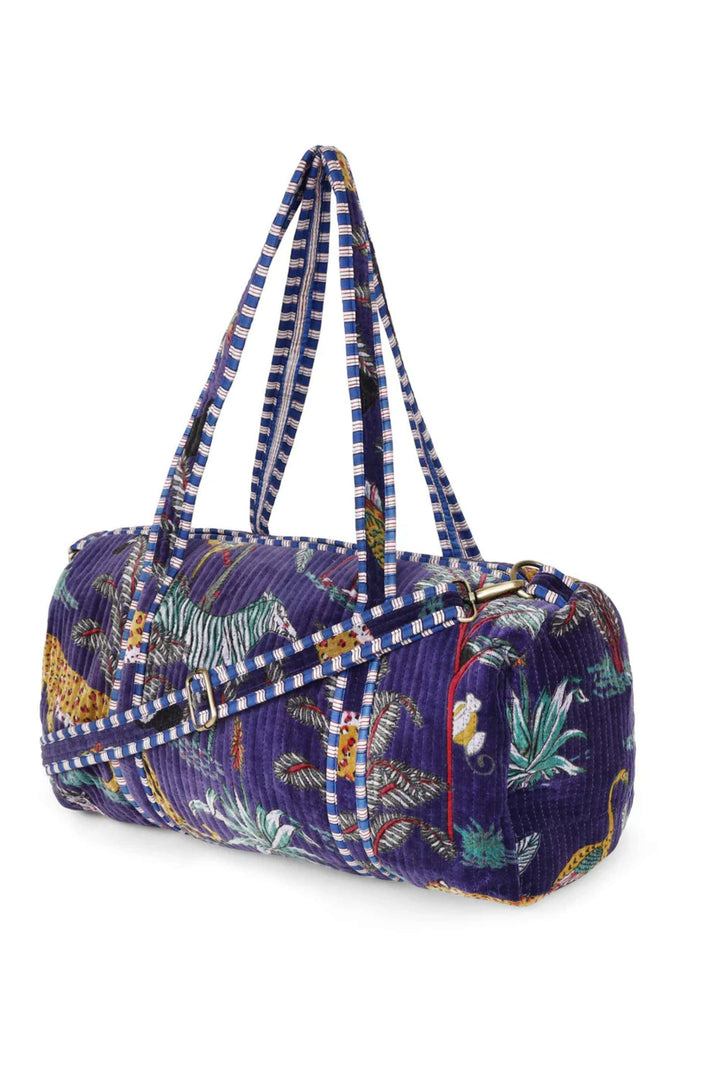 CYC TOTES BAG NAVY JUNGLE VELVET WEEKENDER - WVJP000